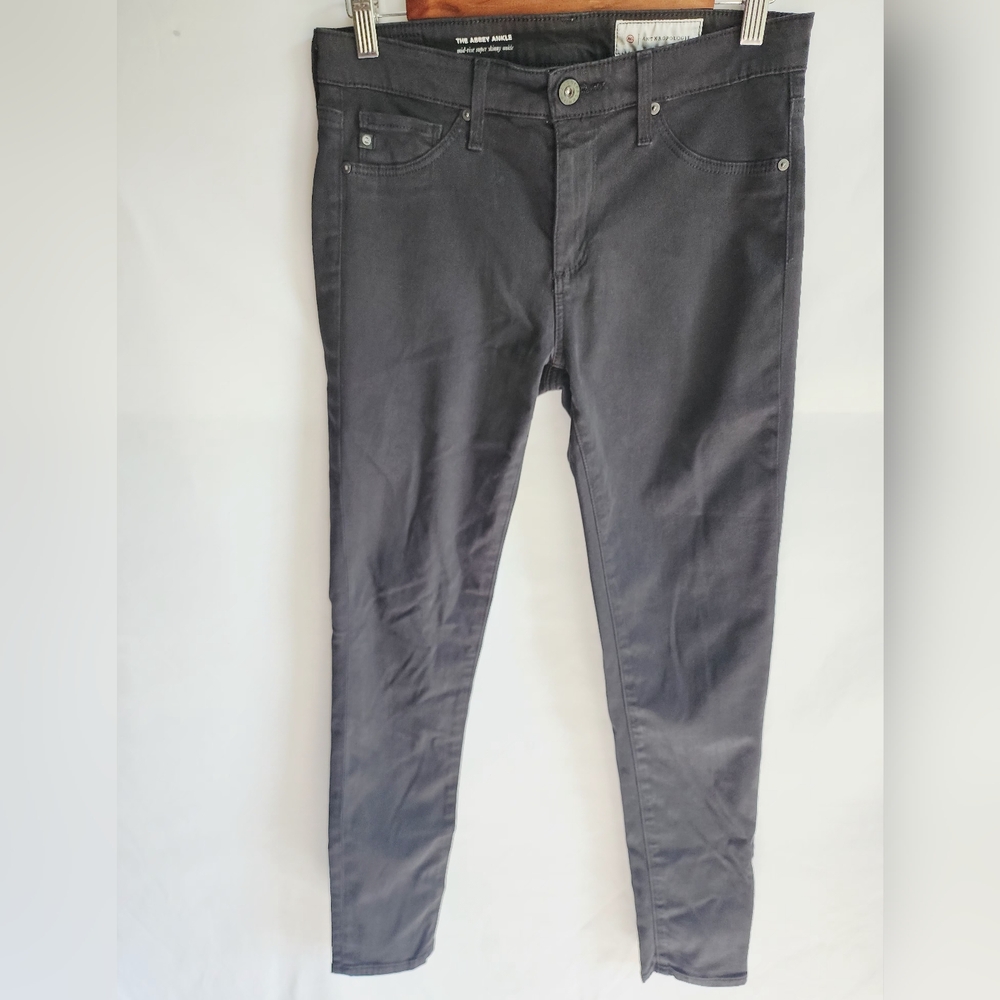 Anthropologie 27R Black Abbey Ankle Mid Rise Super‎ Skinny Jean VGUC